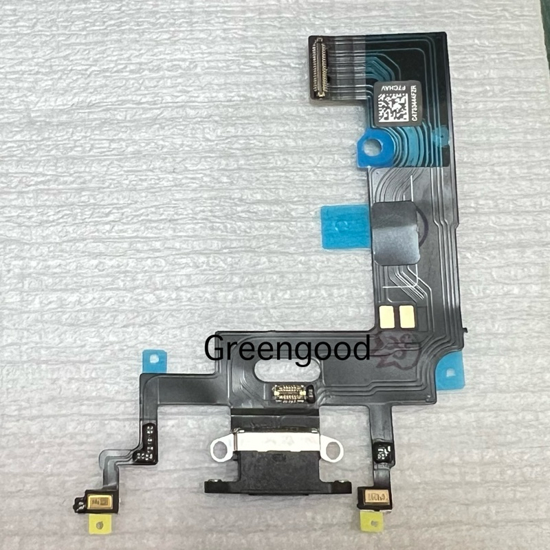แพรชาร์จGreengood สำหรับ XR สีดำ แพรชาร์จ แกะเครื่องแท้ ตูดชาร์จ Xr สิบอาร์ พร้อมไมค์แท้