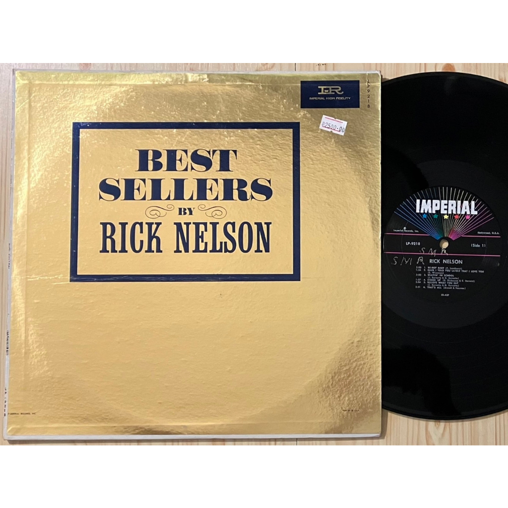 320.แผ่นเสียง - LP Vinyl Record | Rick Nelson – Best Sellers By Rick Nelson