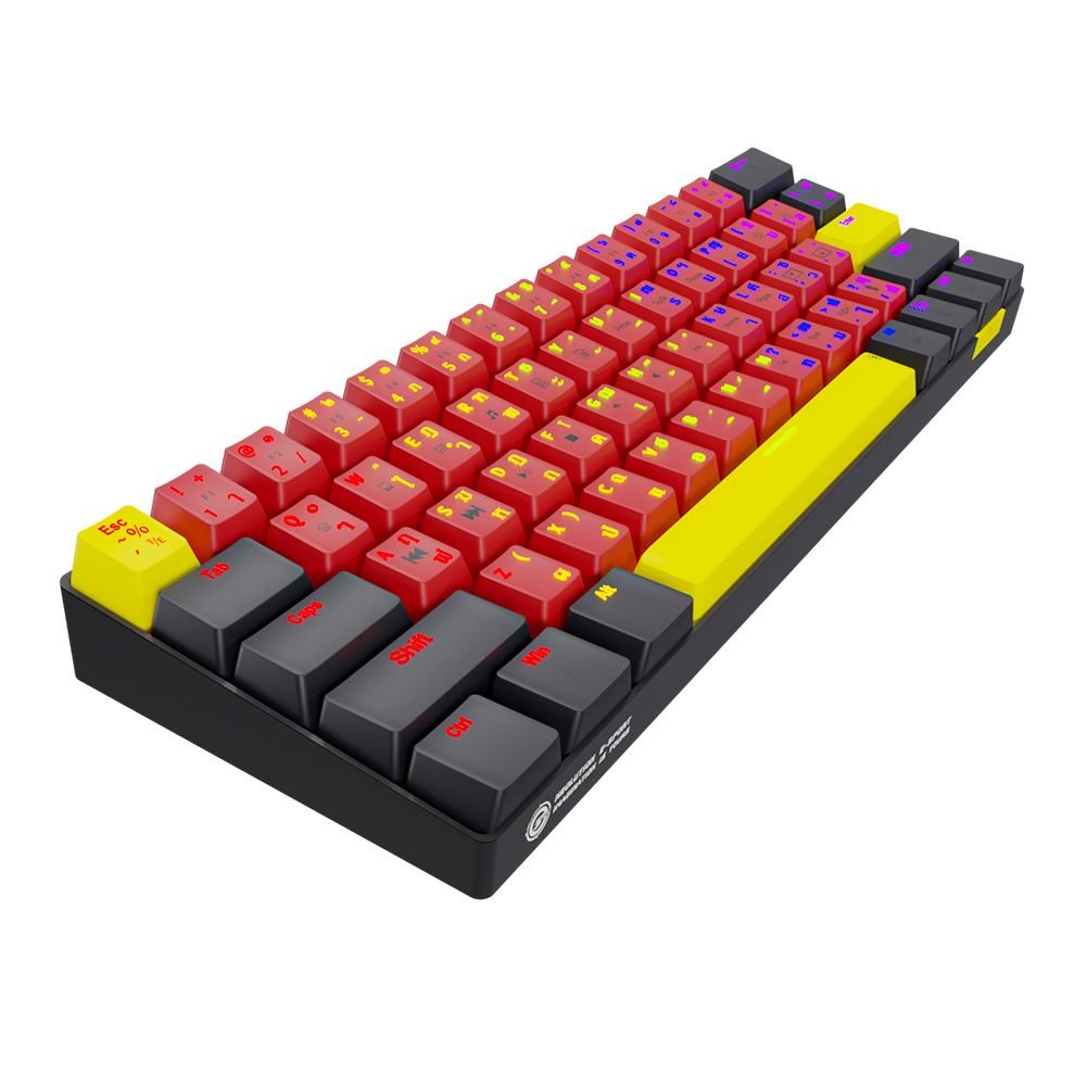 คีย์บอร์ด Neolution E-Sport PATHEON Gaming 60% Keyboard Mechanical JiXian Brown Switch คีบอร์ดเกมมิ่ง ประกันศูนย์ 2 ปี