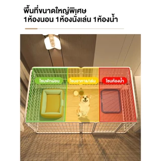 คอกสุนัข รั้วสุนัข กรงหมาขนาดใหญ่ 120*60*60CM คอกสัตว์เลี้ยง DIY ประกบอิสระ ที่ว่างใหญ่