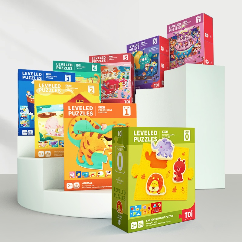 TOi เซตจิ๊กซอว์แบ่งตามช่วงอายุ Leveled Puzzle จิ๊กซอว์สำหรับเด็กตั้งแต่ 1-10 ขวบ