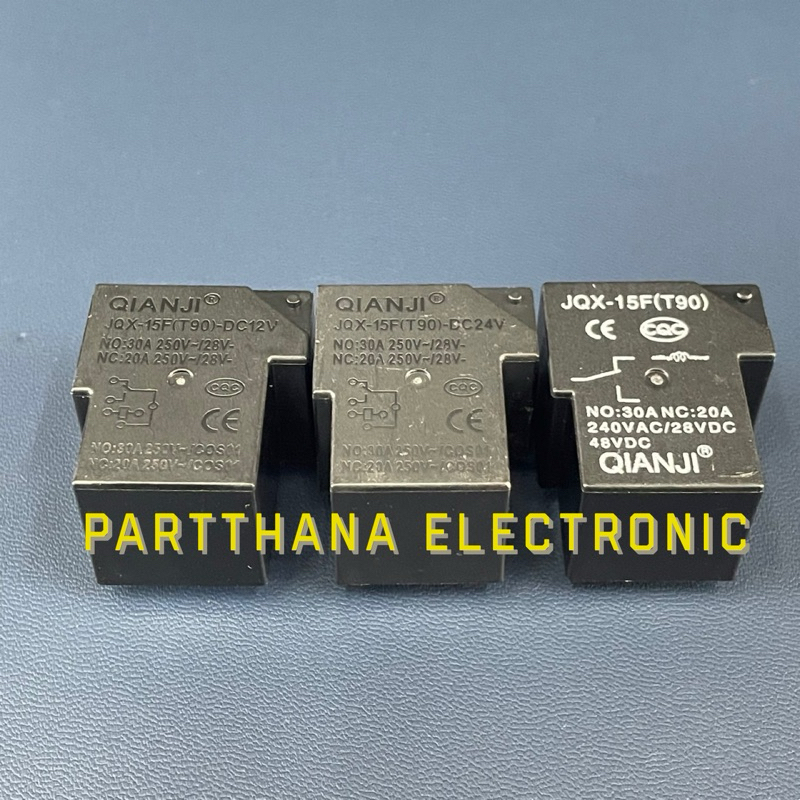 JQX-15F (T90) RELAY  6ขา 12VDC 24VDC 48VDC พร้อมส่งในไทย