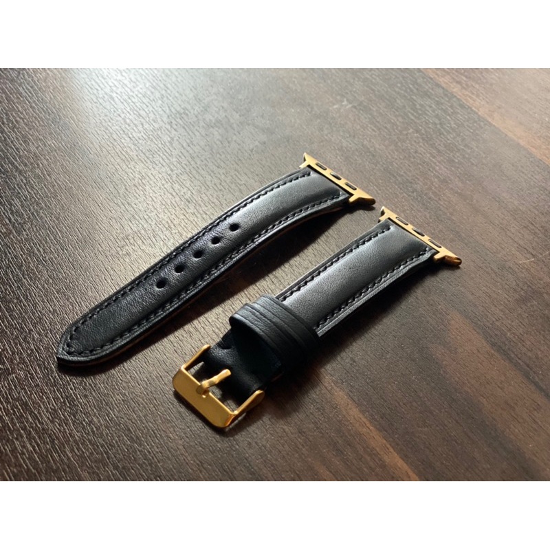 สายawหนังฟอกฝาดอิตาลี่แท้🇮🇹สีดำ