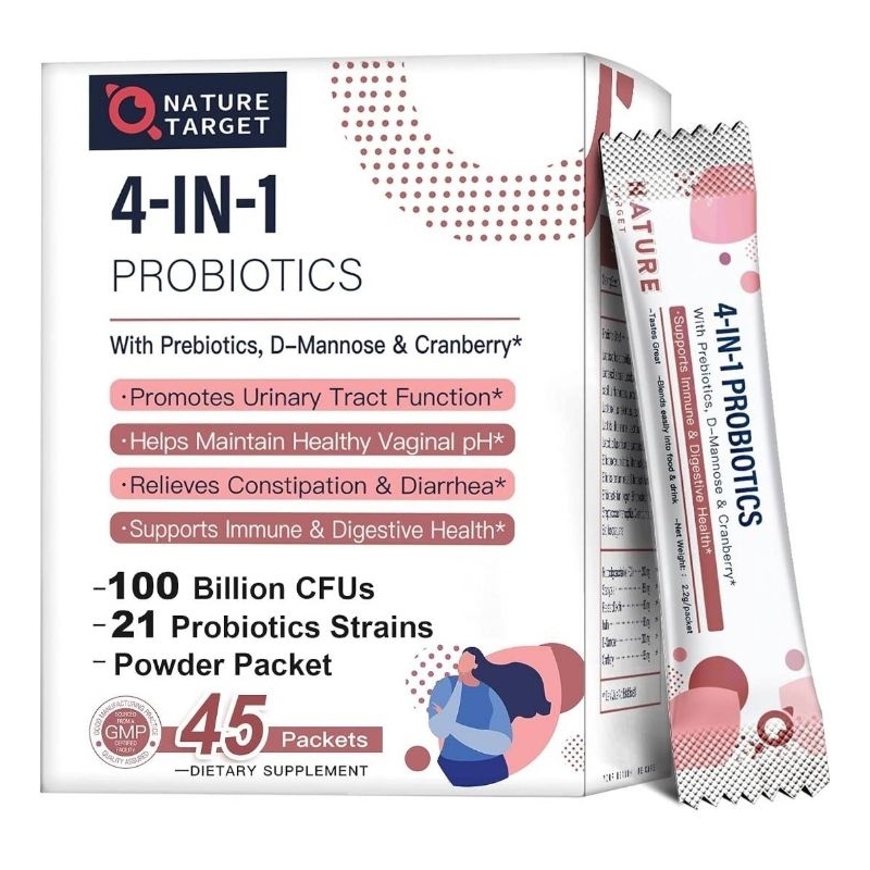 ✨️พร้อมส่ง✨️ Probiotics-and-Prebiotics-for-Women, 100-Billion-CFUs 45-Day-Supply