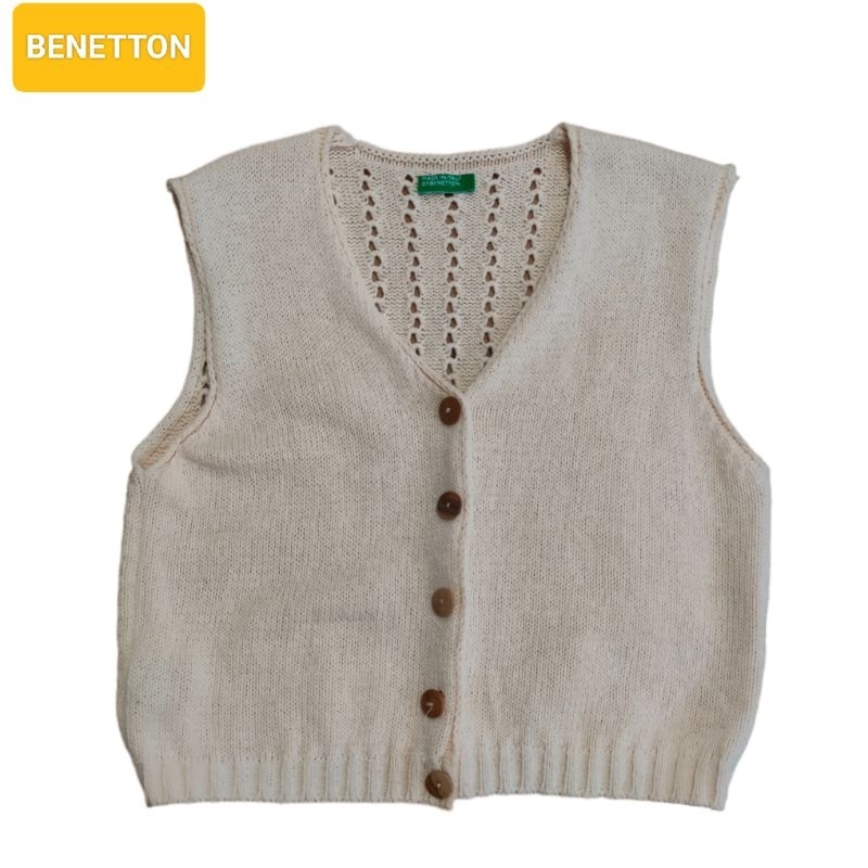 เสื้อกั๊ก Vintage Benetton Vest SweatshirtMade in Italy