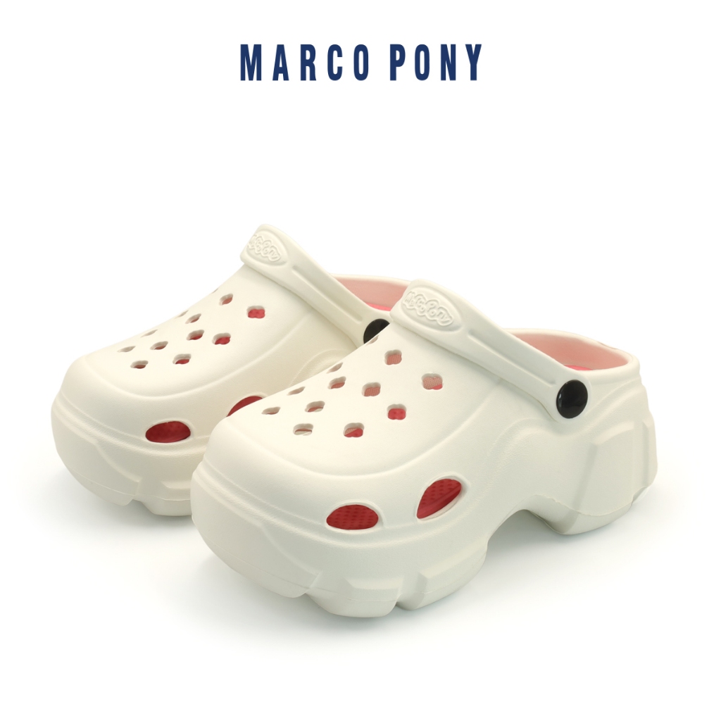 Marco Pony รองเท้าแตะลำลองเด็ก กันลื่น พื้นนิ่ม ลําลอง แฟชั่น พื้นหนา รุ่น MH9021B รองเท้าแตะส้นตึกรัดส้น Size 24-35