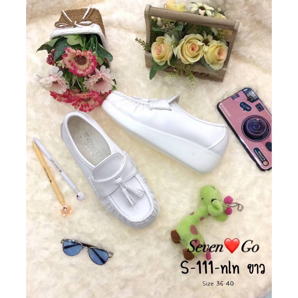รองเท้าขาวพยาบาล S111NLN Seven-go