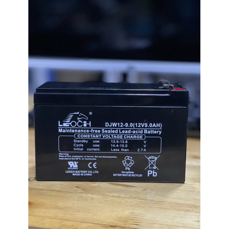 LEOCH แบตเตอรี่ แห้ง DJW12-9.0 ( 12V 9.0AH ) VRLA Battery แบต สำรองไฟ UPS ไฟฉุกเฉิน รถไฟฟ้า อิเล็กทรอนิกส์ มือสอง