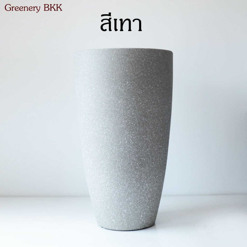กระถางทรงสูง กว้าง 12 นิ้ว ความสูง 21 นิ้ว พลาสติกหนา เกรดส่งออก คุณภาพสูง ราคารวมจานรองกระถาง flower pot - รูปที่ 3