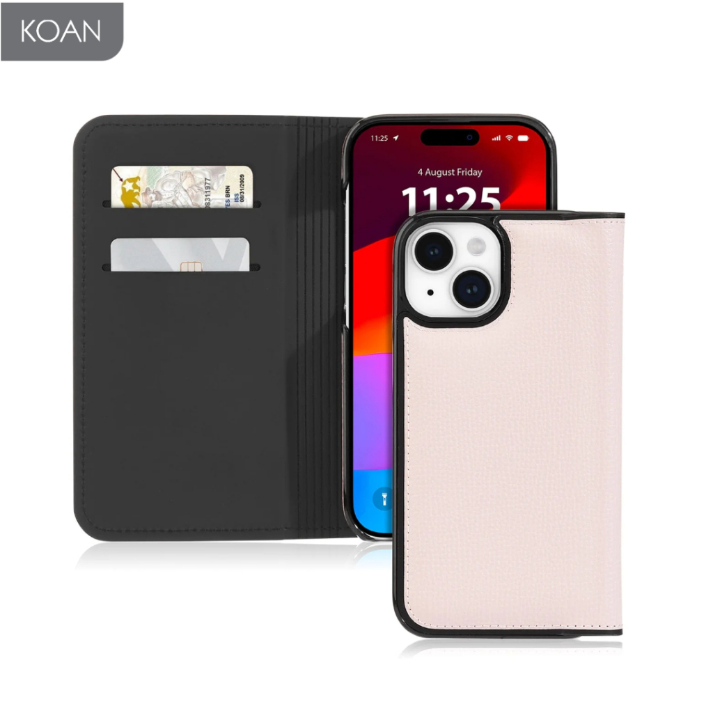 เคส KATE SPADE Folio Case for iPh0ne 15/14/13 - Pale Vellum