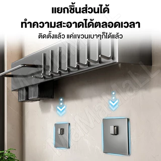MMMที่เสียบมีด สแตนเลส ที่แขวนมีดติดผนัง ที่แขวนตะหลิว ที่เก็บมีด ที่เก็บช้อนส้อม ที่วางมีด ติดตั้งง่ายกันสนิม พร้อมส่ง