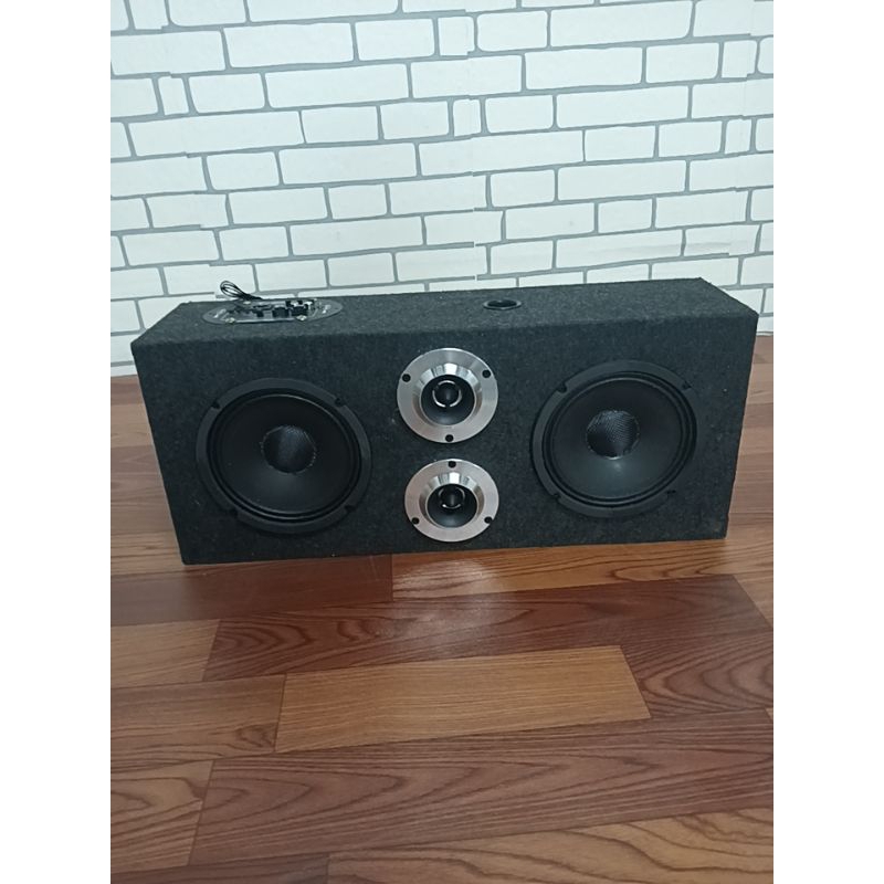 ลำโพงบลูทูธ ชุดพร้อมฟัง ดอก 6.5" ×2 ทวิตเตอร์ 4"×2 สายมิดโล สายพกพา