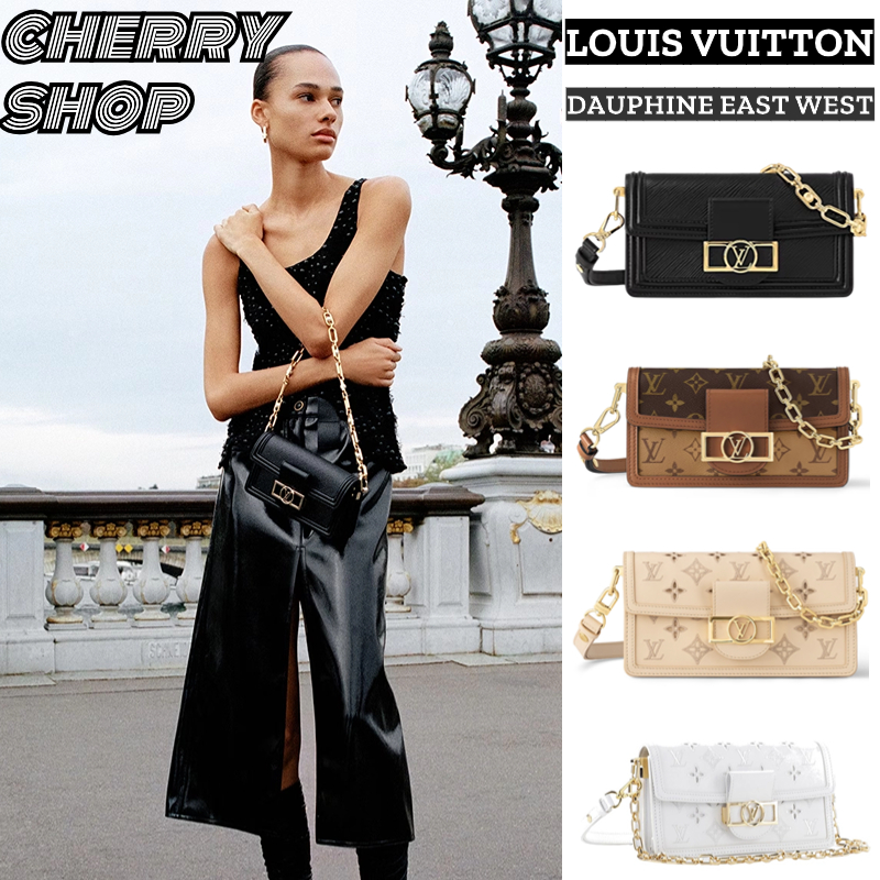 🆕หลุยส์วิตตอง🍒Louis Vuitton DAUPHINE EAST WEST BAG กระเป๋าสะพายสตรี LV