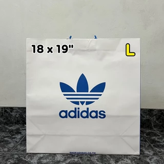 Adidas ถุงกระดาษ ถุงหิ้ว ของแท้ 100% (แพคใส่กล่องแบบเรียบ) - รบกวนสั่งแยกกับรายการอื่น