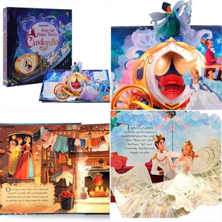 Usborne POP UP book Dinosaur cinderella English 3D Flap reading books หนังสือเด็กภาษาอังกฤษ หนังสืออังกฤษ
