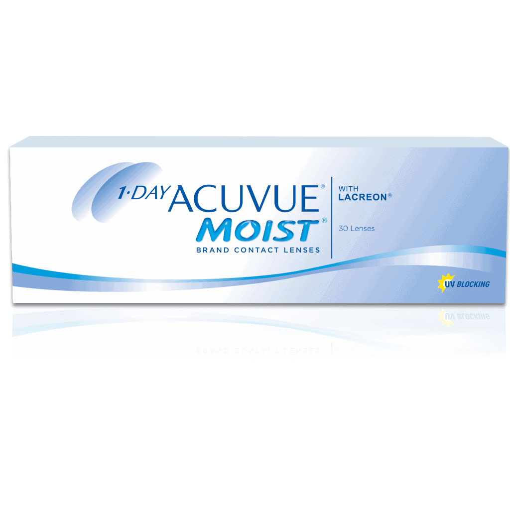 1-DAY ACUVUE® MOIST คอนแทครายวัน (1กล่อง 30ชิ้น)