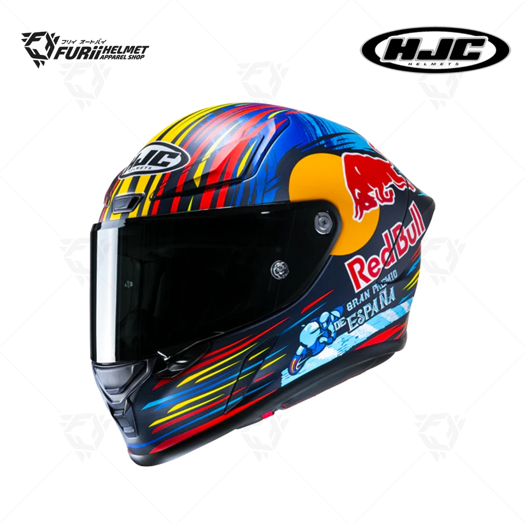 [ แบบผ่อนชำระได้หรือไม่ผ่อนก็ได้ ] หมวกกันน็อค HJC : HJC RPHA1 RED BULL JEREZ GP