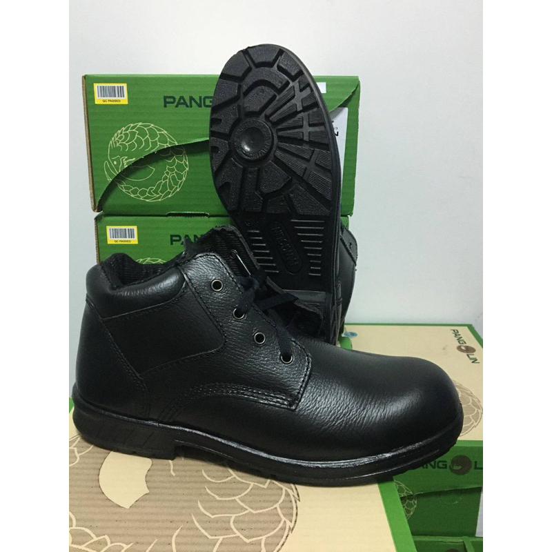 พร้อมส่ง รองเท้าSafety PANGOLINหนา 2.0 - 2.2มม. หัวเหล็ก 200 จูล มาตรฐาน มอก. 523-2554 ทนน้ำมันสารเค
