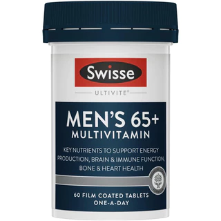 Swisse Men's, Women's Ultivite 65+ Multivitamin 60 Tablets วิตามินรวมสำหรับผู้ชาย ผู้หญิงวัย 65+
