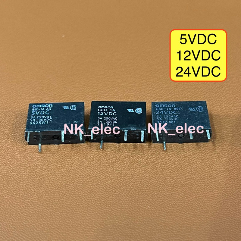 G6D-1A-ASI รีเรย์ OMRON ไฟ 5VDC 12VDC 24VDC มีสินค้า พร้อมส่ง