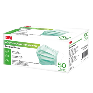 3M Medical Mask (50 ชิ้น) หน้ากากอนามัย 3 ชั้น