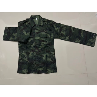 เสื้อแขนยาวลายพรางดิจิตอล เสื้อฝึกลายพรางดิจิตอล #ใส่ทำงาน ใส่เที่ยวป่า ใส่กันแดด