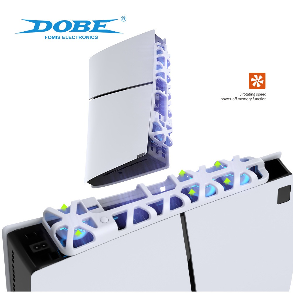 พัดลม DOBE PS5 slim ระบายความร้อนสำหรับเครื่อง PS5  Cooling Fan for PS5 slim, Control Cooling Fan