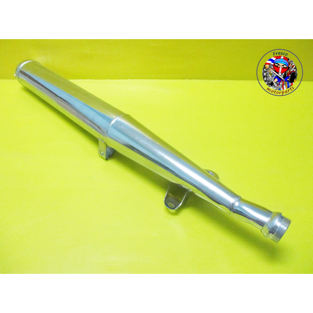 ท่อ SUZUKI RC80 RC100 Exhaust “Chrome” แบบชุบ