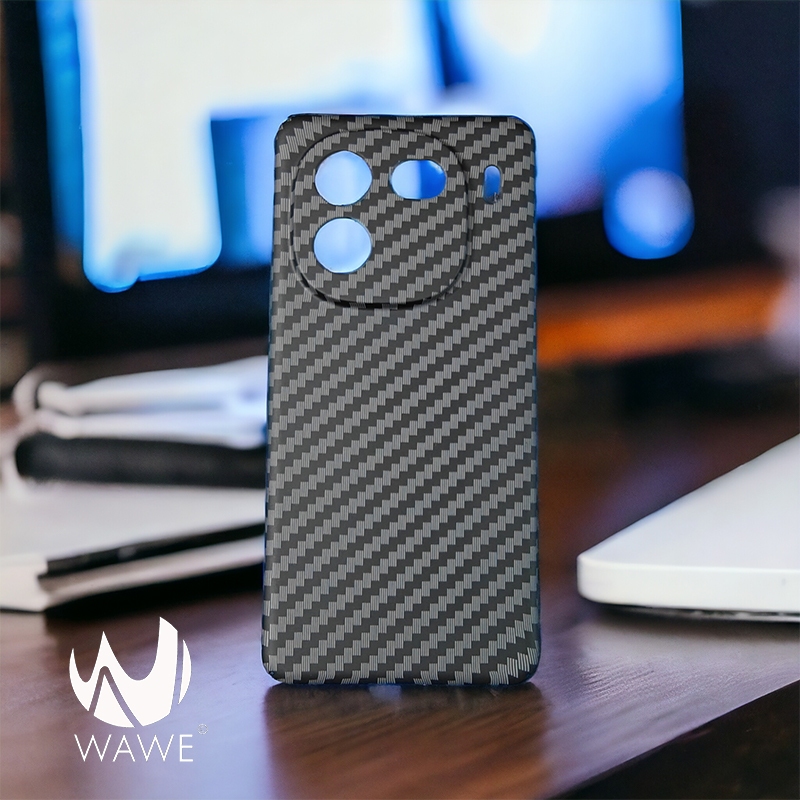 [ส่งจากกทม] เคส IQOO12 ลาย Kevlar วัสดุ PC เกรดพรีเมี่ยม พร้อมกันรอยกระจกเลนส์กล้องหลัง