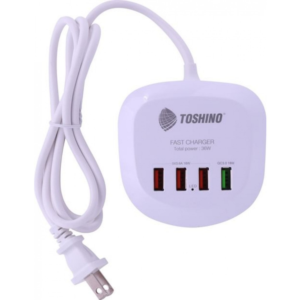 TOSHINO TS-4USB Toshino ปลั๊ก USB 4 ช่อง สาย 1.2 เมตร