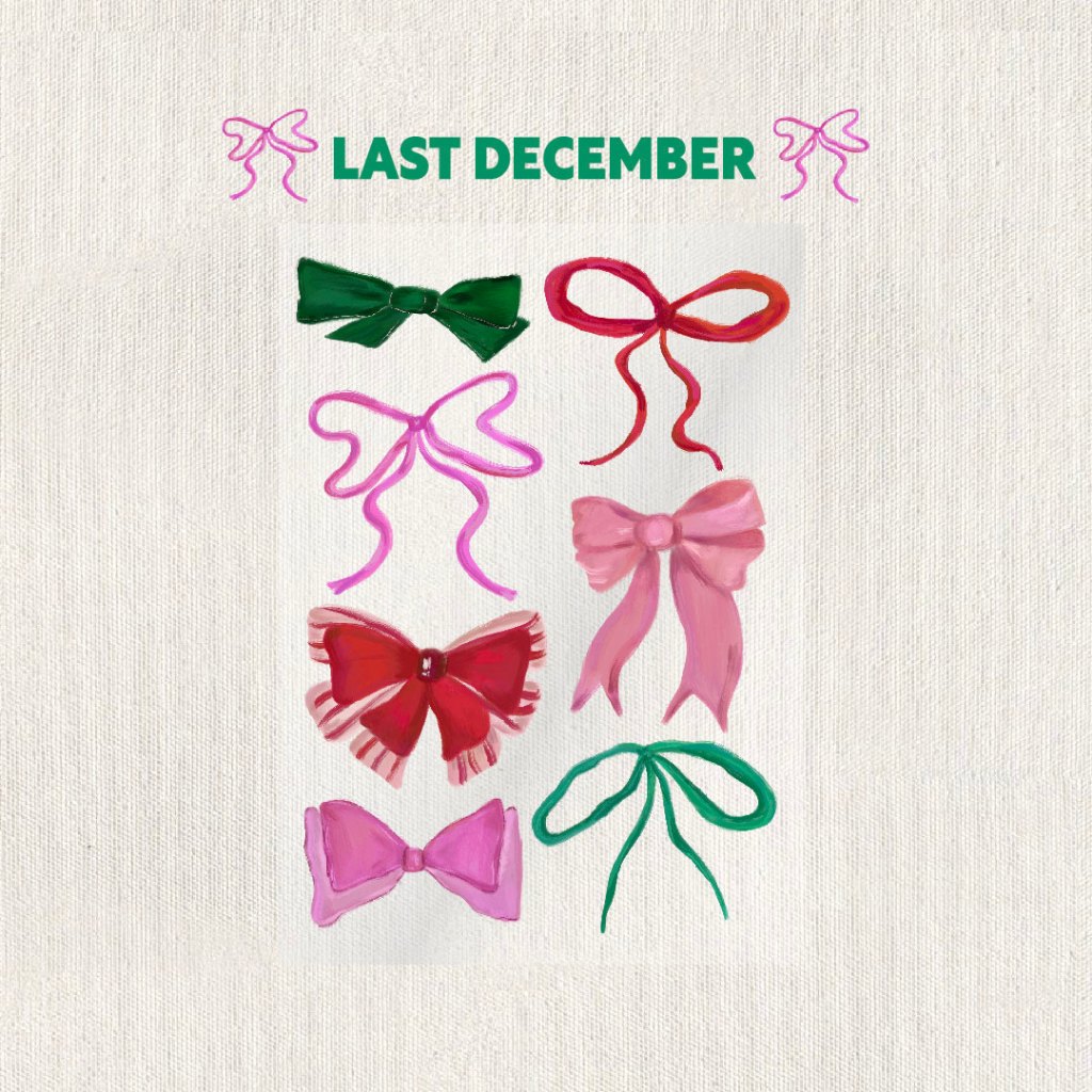 BIG STICKER ✨🎀 Last December 🌈💗 สติกเกอร์ริบบิ้นโบว์ไซซ์ใหญ่ หลากหลายแบบสีสวย พื้นใส กันน้ำ  (Gimmic