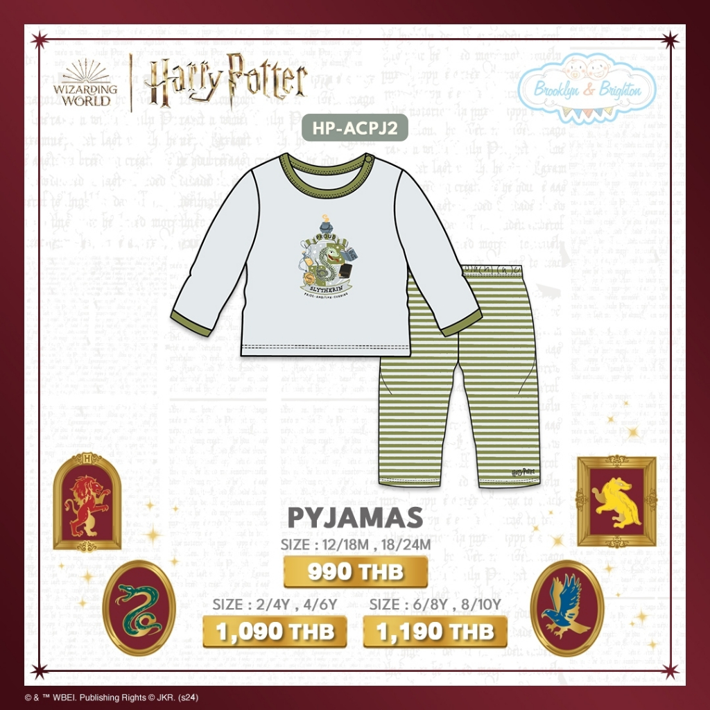 Harry Potter Arts  Crafts ชุดแฮร์รี่พอตเตอร์ - Pyjamas (12/18M - 8/10Y)