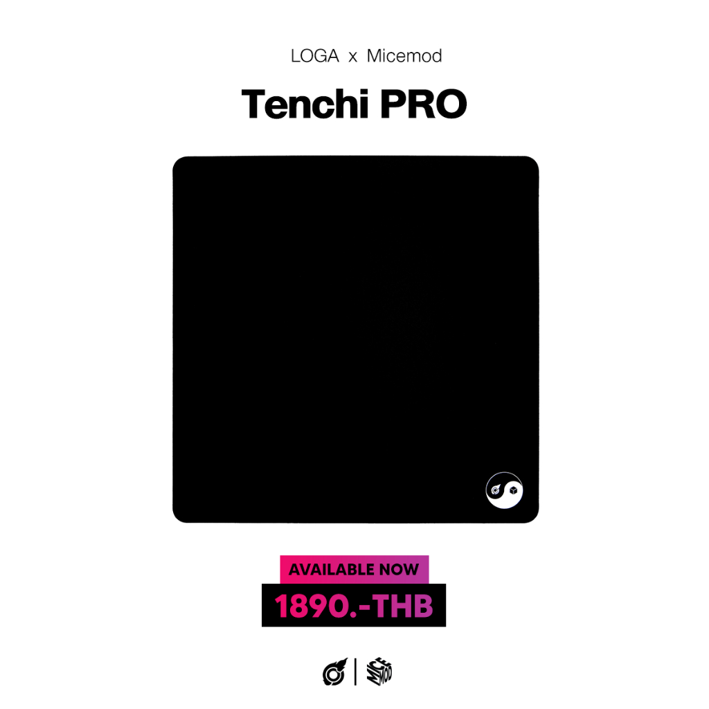 แผ่นรองเมาส์ Loga x Micemod Tenchi PRO (Uncoated) [Black]
