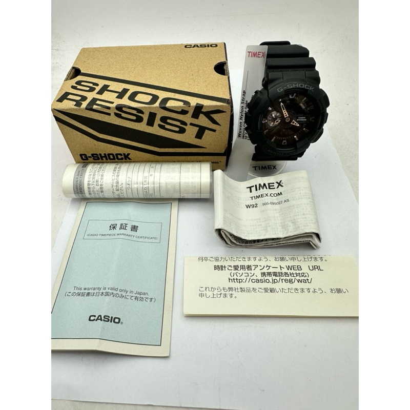 CASIO G-SHOCK  PROTECTION Quartz ตัวเรือนพลาสติก นาฬิกาผู้ชาย มือสองของแท้