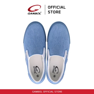 GAMBOL แกมโบล รองเท้าผ้าใบยีนส์สลิปออนชายหญิง รุ่น GB82134 Size 40-44
