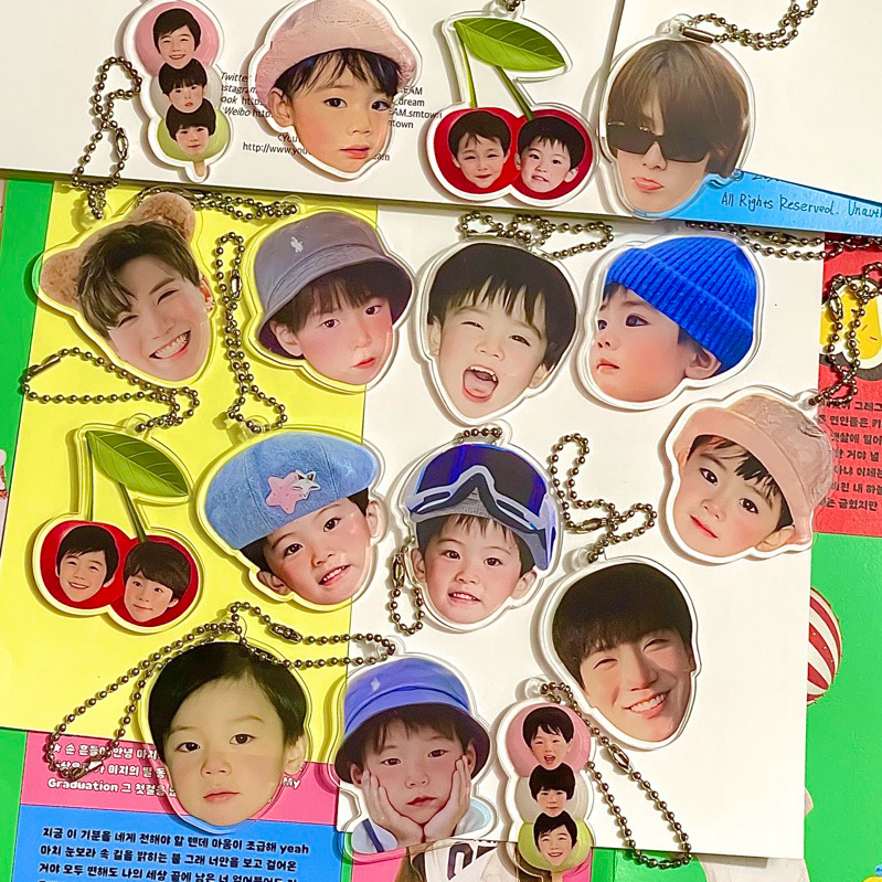 พวงกุญแจไข่ปลา NCT 5 ซม. Ver.2 (สกรีนด้านเดียว)