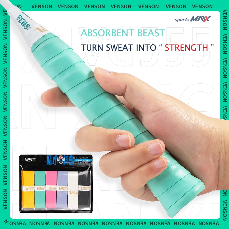 กริปพันด้าม Venson รุ่น VG555 เกรดพรีเมี่ยม หนึบมือ (1 ชิ้น / แพ็ค 6 ชิ้น)