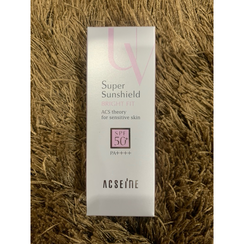 กันแดด Acseine Super Sunshield BRIGHT FIT ของแท้100%  กันแดดเนื้อน้ำนม SPF50 + PA ++