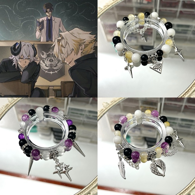 กำไลลูกปัด ORION VTUBER Baabel✨Schneider✨Dacapo✨(ขนาดดูใต้รายละเอียด)