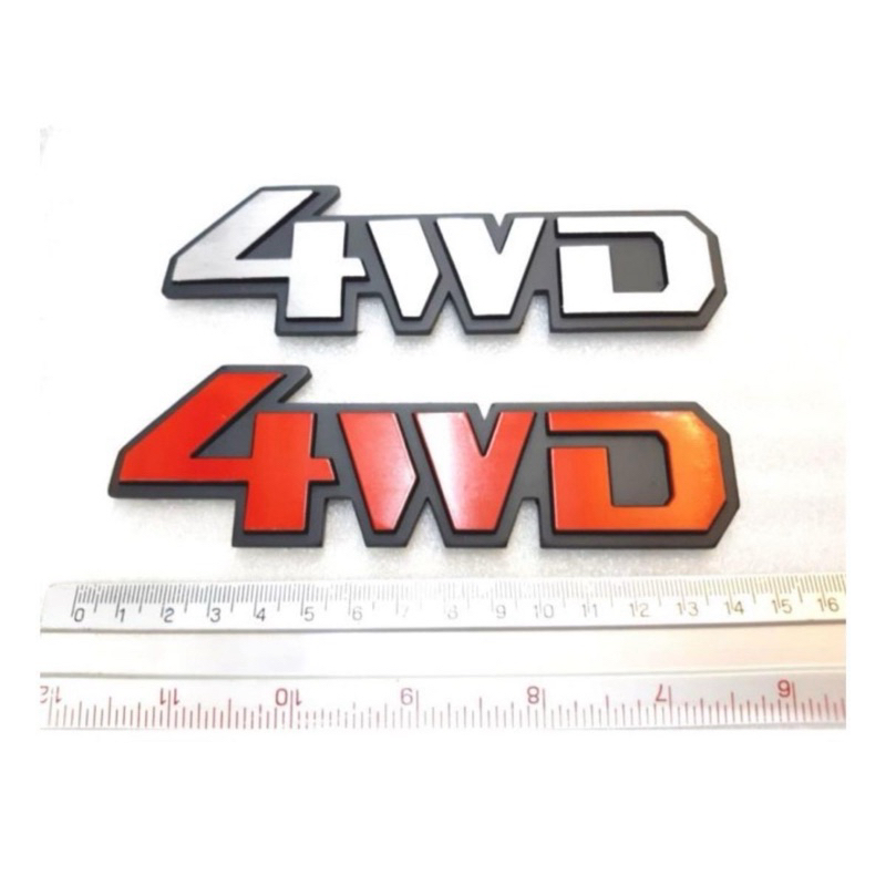 โลโก้ 4wd อลูมิเนียม 1 ชิ้น