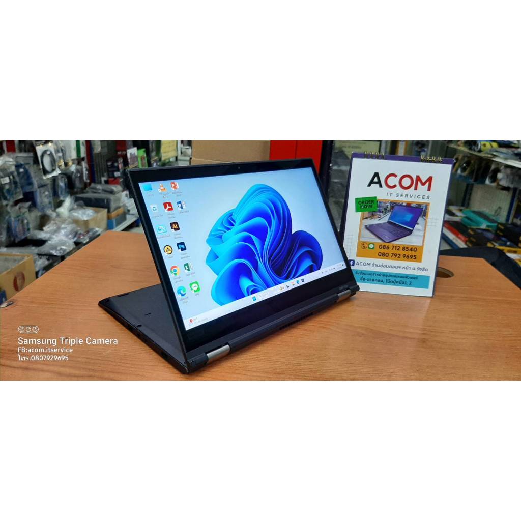 โน๊ตบุ๊คมือ2 ThinkPad X380 Yoga Intel Core i7 Gen8 Ram16GB SSD256GB จอทัชสกรีน พับได้360° บางเบา สเป