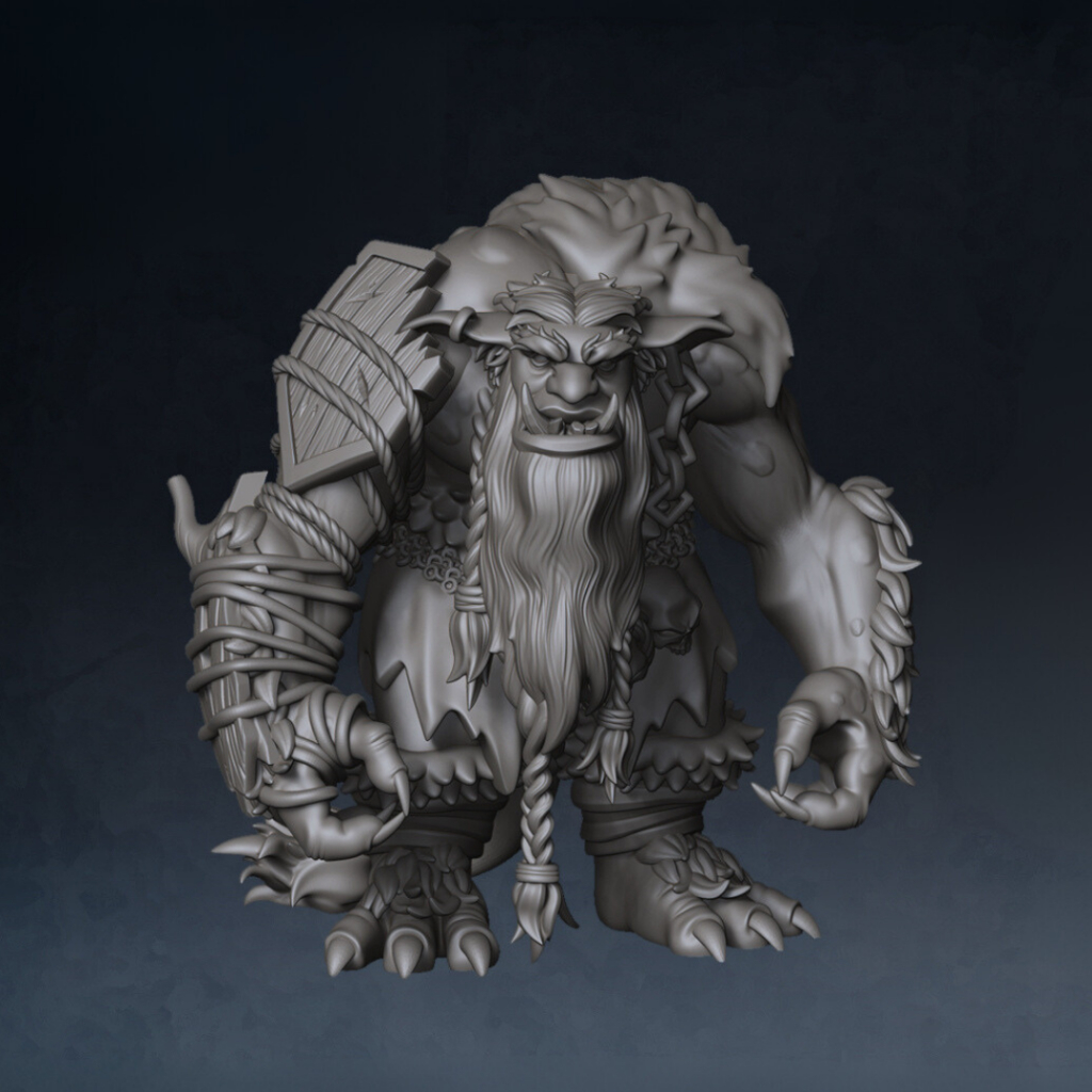Swamp Troll - Giant Troll / 3D printed miniature RPM