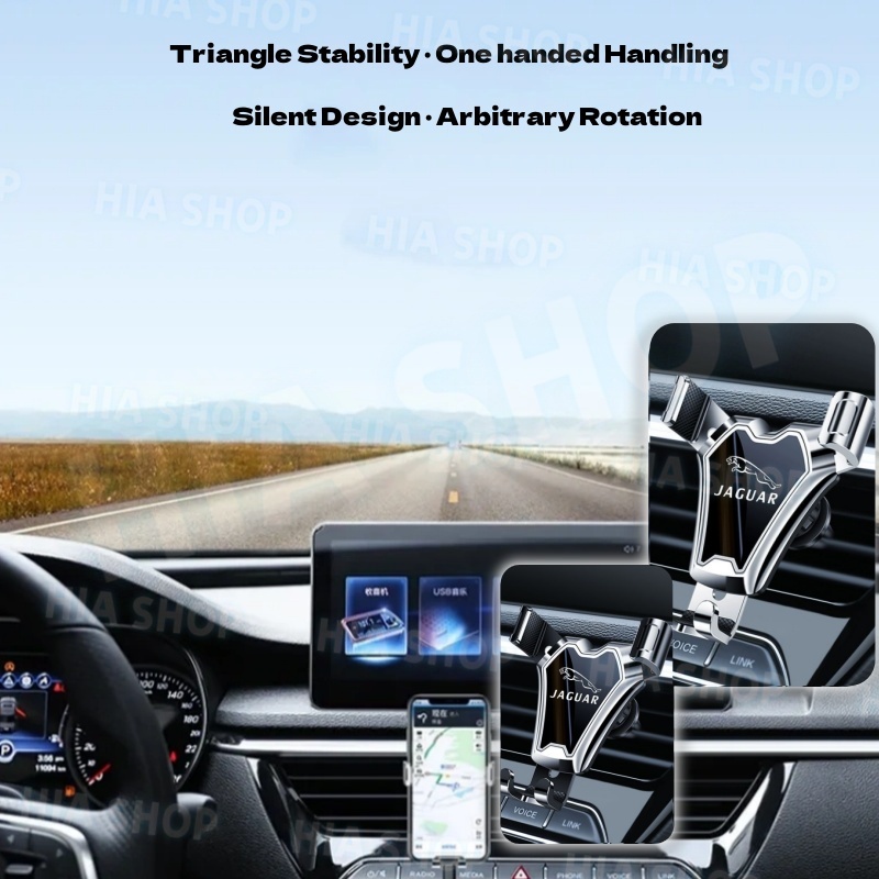 ที่วางโทรศัพท์ในรถยนต์แบบ GPS ช่องระบายอากาศ ที่วางโทรศัพท์ในรถยนต์แบบหมุนได้ สำหรับ JAGUAR XF XJ XE XJ6 XJR F-Type