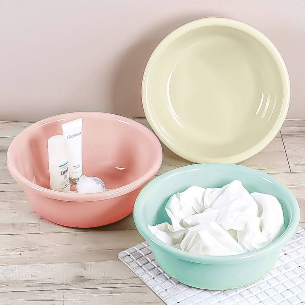 ใหม่! กะละมังพลาสติก ทรงกลม มี4Size การใช้งานอเนกประสงค์ กะละมัง สีพาสเทล - รูปที่ 3