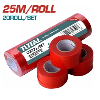 TOTAL ลูกแม็กสำหรับเครื่องรัด-มัดกิ่งไม้ THTPTM1251 / เทปพีวีซียาว 25 เมตร (20 ม้วน)