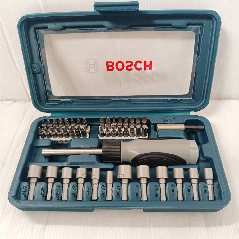 BOSCH ชุดไขควงอเนกประสงค์ 46 ชิ้น รุ่น 2607017399 สีน้ำเงิน ขันสกรูหลากหลายรูปแบบ ของแท้100%