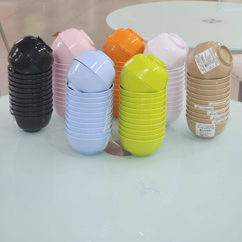 ถ้วยน้ำจิ้ม3.5นิ้ว ถ้วยเเบ่ง พลาสติกABS (12ใบ)ตราม้า มี7สีให้เลือก