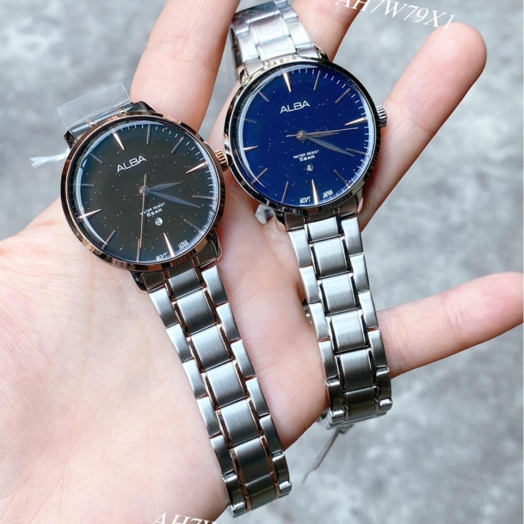 นาฬิกาข้อมือ ผู้หญิง ALBA Prestige รุ่น AH7W76X1, AH7W79X1 สินค้าของแท้ รับประกันศูนย์ 1 ปี แฟชั่นผู้หญิง ทรงกำไล