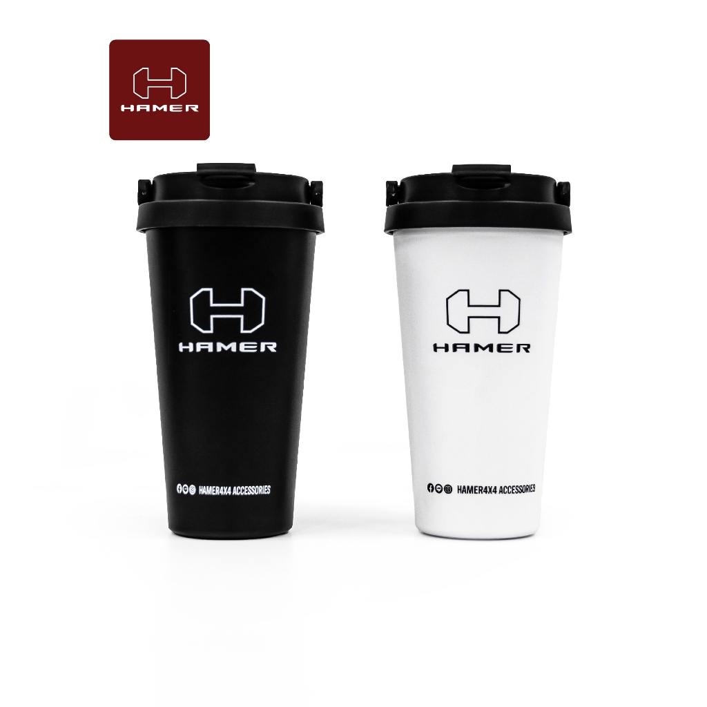 Hamer4x4 แก้วกาแฟBLACKWHITE 500ml.
