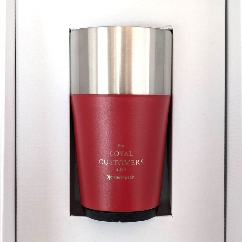 พร้อมส่ง‼️แก้ว Snow Peak Loyal Customer 2023  Thermo Tumbler 470 Red Limited